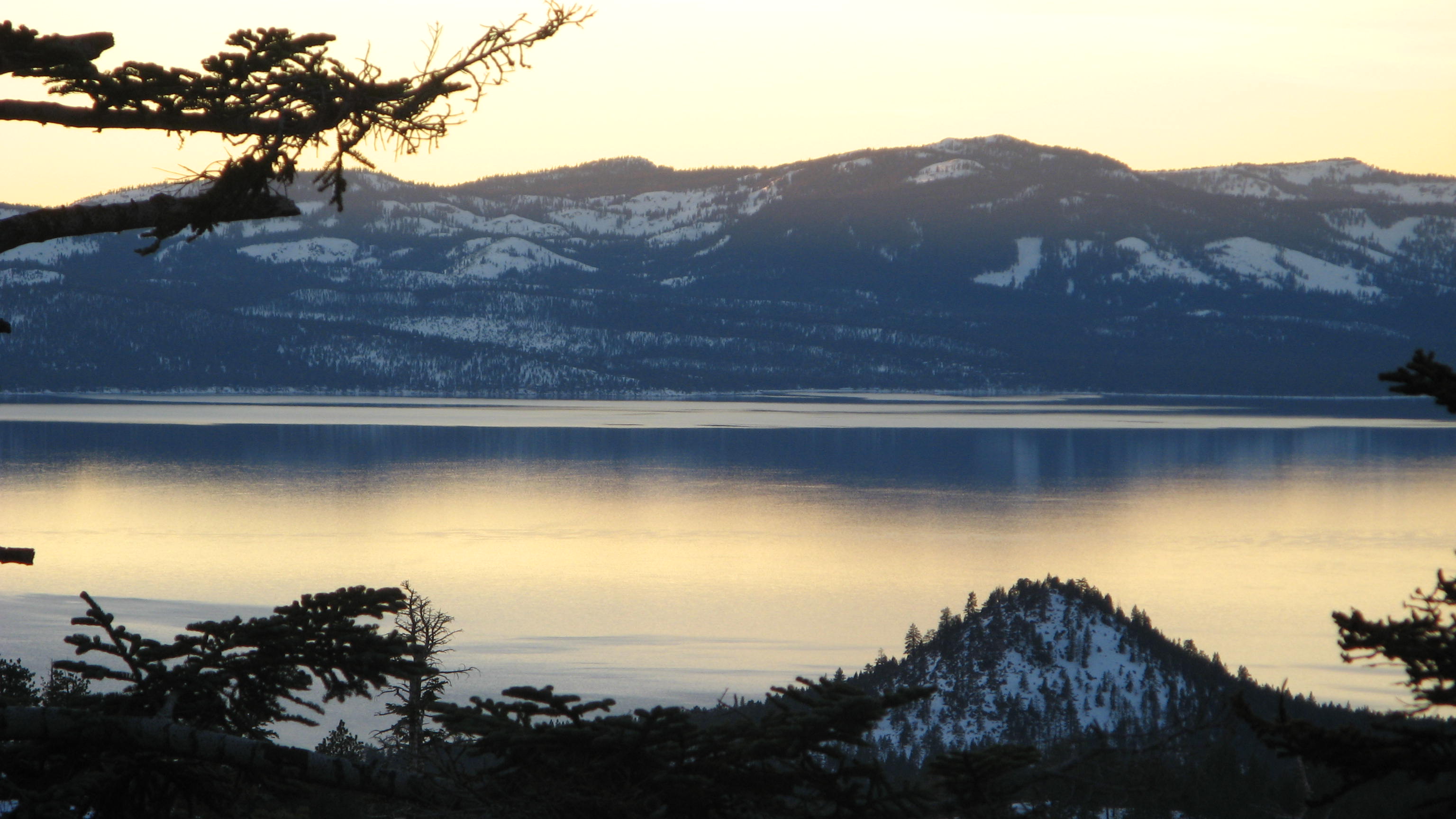 winter tahoe view